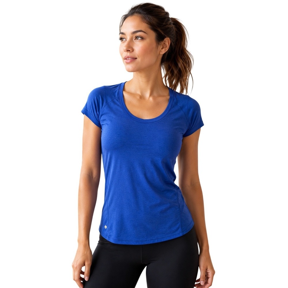 Xersion Women's Blue Athletic Workout Top Size‎ D Moisture Wicking